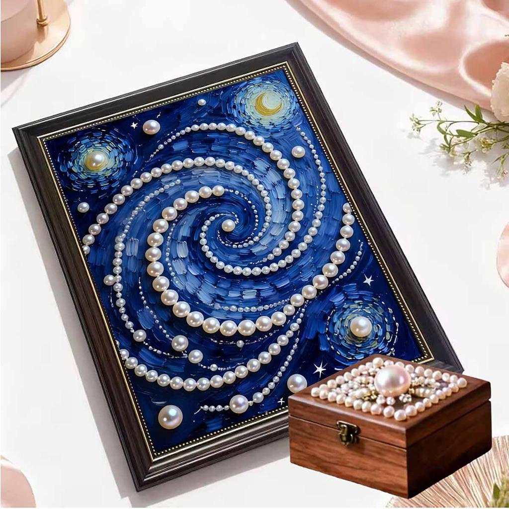 DIY The Starry Sky Diamond Art Kits Without Frame 35x45cm Gem Art Diamond Painting Kits for Adults/Beginners Gift Idea Home Wall Decor