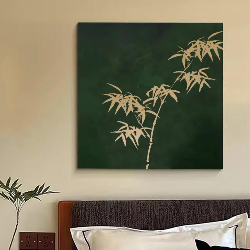 New Chinese Style Green Bamboo Canvas Wall Art