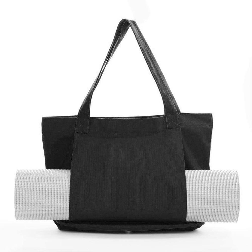 

Foldable Multifunctional Yoga Bag Lightweight Pilates Mat Case Yoga Mat Carry Bag Travel чорний