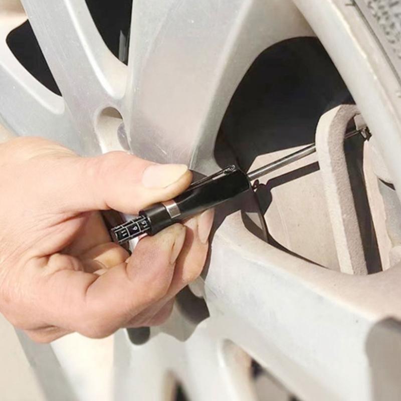 J0MC Car Brake Pad Thickness Gauge Measurement Pen Brake Pad Measure Tool with Scale Brake Pad Gauge for Brake Pads Measuring