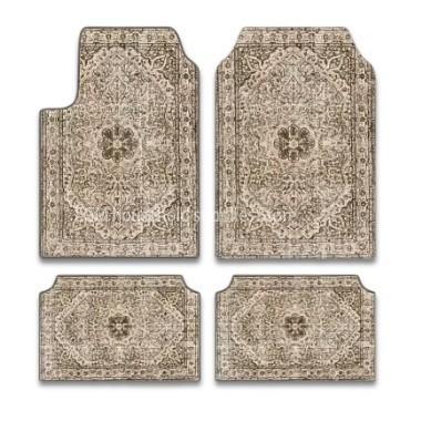 Bohemian Car Floor Mats Non Slip Soft Washable Universal Auto Foot Pads Vintage Interior Rugs