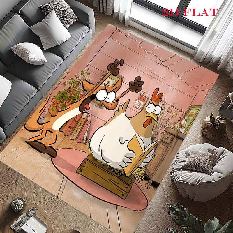 Big Bad Fox Charm Carpet Rug for Living Room Bedroom Home Sofa Decoration,Kids play Nonslip Floor Mat