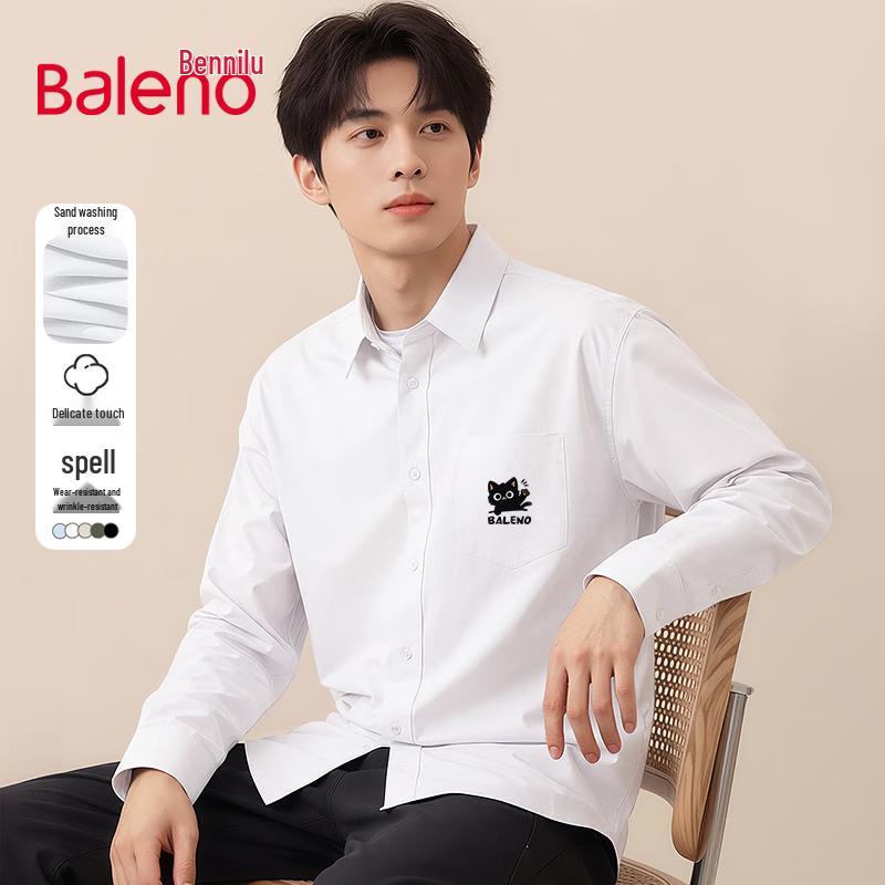 Baleno Men s JPB Waving Cat Print Long-Sleeve Shirt L
