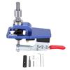 Hinge Drill Guide 35mm Adjustable Aluminum Alloy Concealed Cabinet Door Jig Accurate Wood Drilling Tool for Woodworking