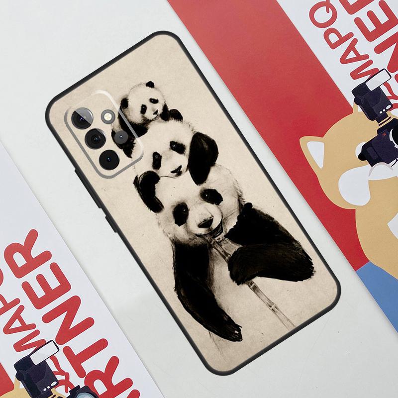 Panda Animal Cute Bear Case For Samsung Galaxy A53 A16 A26 A36 A56 A55 A35 A15 A52 A32 A12 A33 A13 A14 A34 A54 A17