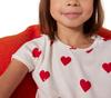 Petit Bateau Heart Print Short Sleeve Pajamas for Kids Girls A00KG03B 8YEAR Red PB41 PB400