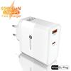 Chargeur Rapide GaN 65W QC3.0 pour Téléphones & Tablettes, Norme UE