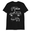 1978 Bronco Dárek pro majitele Náčrt Obrys Umění Krátký rukáv Unisex Tričko