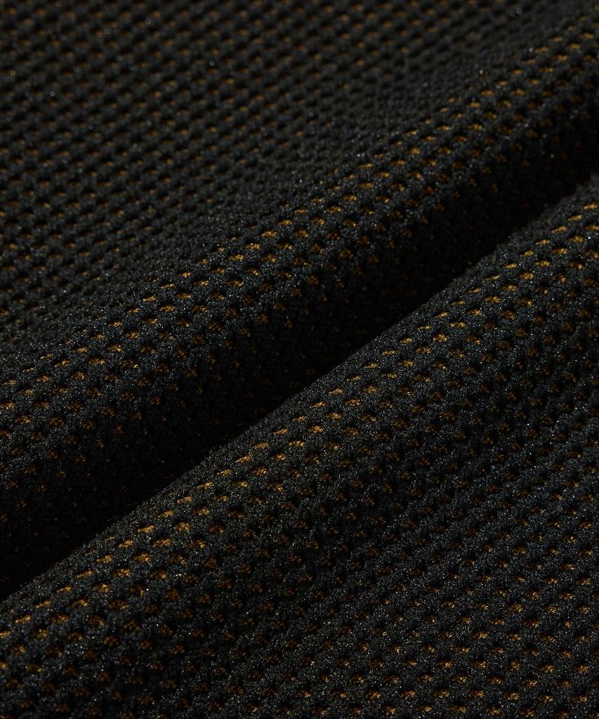 Stco Nylon Contrast Zip-Up Hoodie Knit_Black (Semi-Oversized Fit)_Swiwa04Nsb