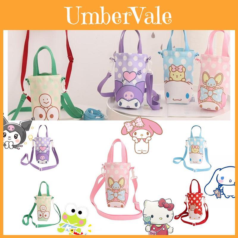 Cute Cartoon Girl Heart Water Cup Sleeve With Carry Bag For Kids