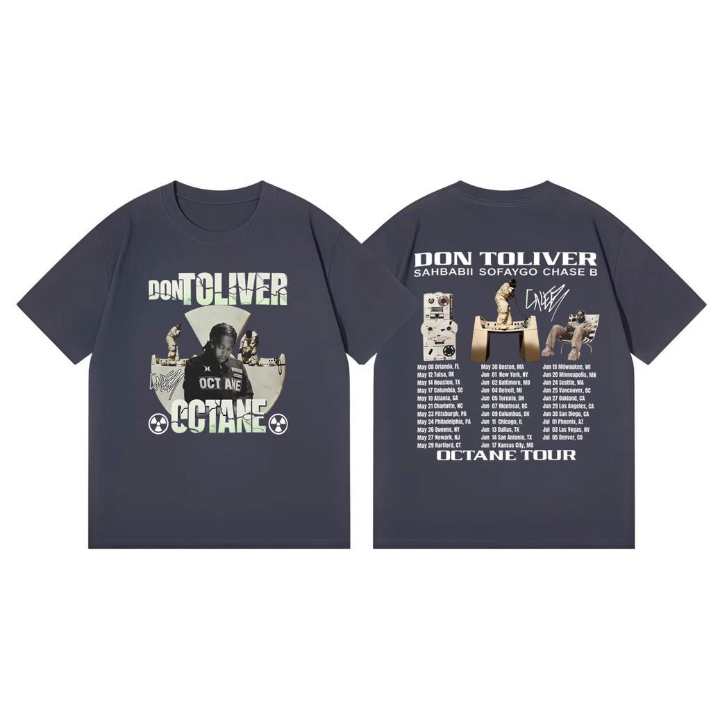 Don Toliver Octane Tour 2026 Stampa Maglietta Unisex Moda Donna Hip Hop Vintage Maglietta Cotone Alta Qualità Manica Corta Magliette