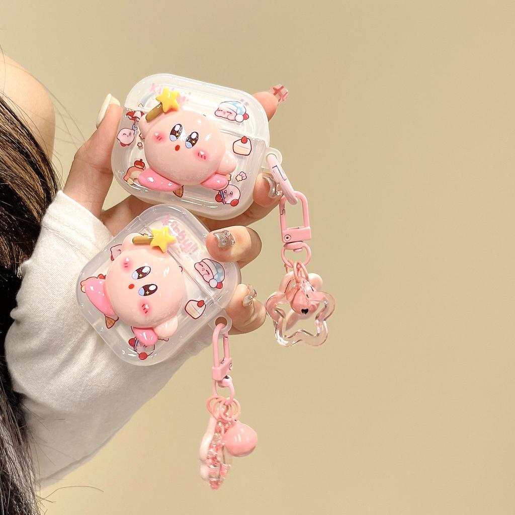 Japan and Korea cartoon AirPods 1 protective case pro1 apple bluetooth 1/1 generation earphone case star pendant