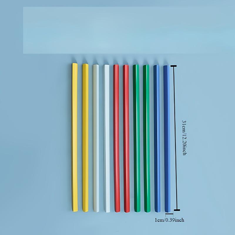 Plastic Sliding Bar Report Covers, A4 Size Colorful File Folders, 20pcs/Packrandom Color