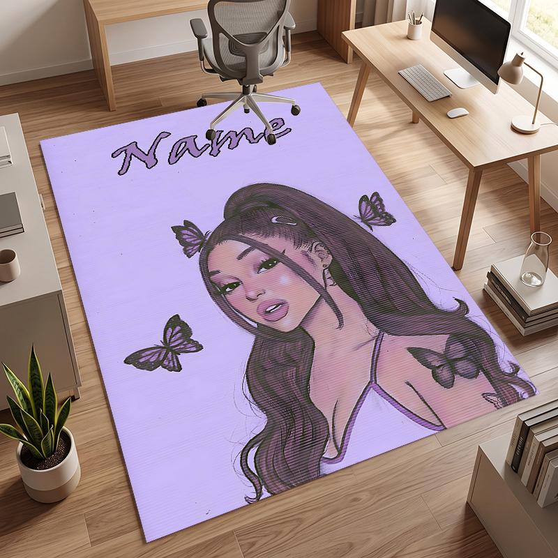Ariana Grande (1) Personalisierter Name Büro Teppich Stilvolle Dekoration für Wohnzimmer Schlafzimmer Küche