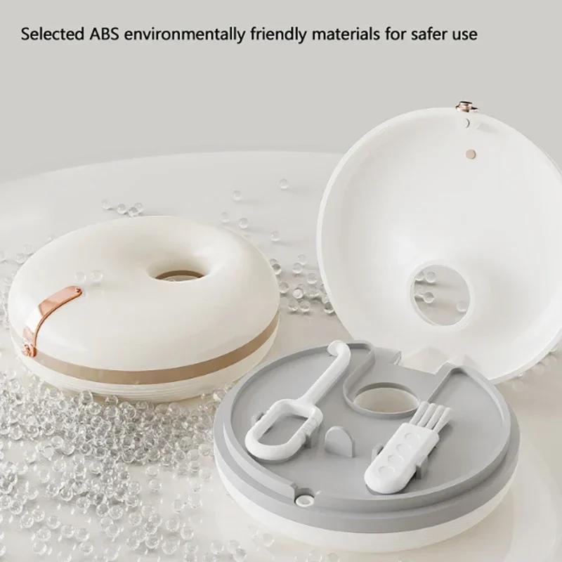 New Denture Retainer Case Portable Double-layer Circular Braces Orthodontic Storage Container Magnetic Aligner Organizer Holder