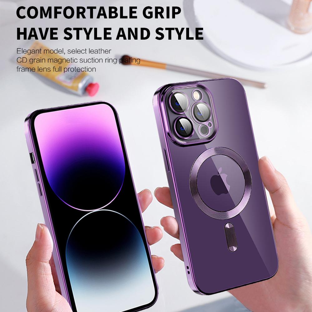 CD Texture Slim Case for iPhone 13 Pro 6.1 Inch TPU Phone Case Compatible with MagSafe