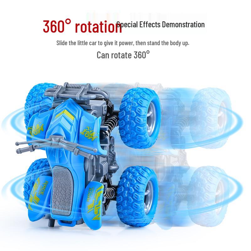 Children's Inertial Off-Road Stunt Car Toy Set - Educational Engineering Model for Boys