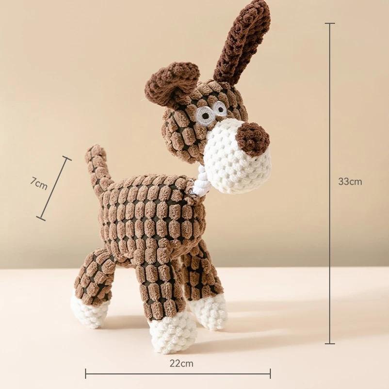 Popular Pet Dog Voice Toys Puppies Puppies Grinding Teeth Plush Toys Donkey Interactive Companionship Unzipped Pet Companion Toy