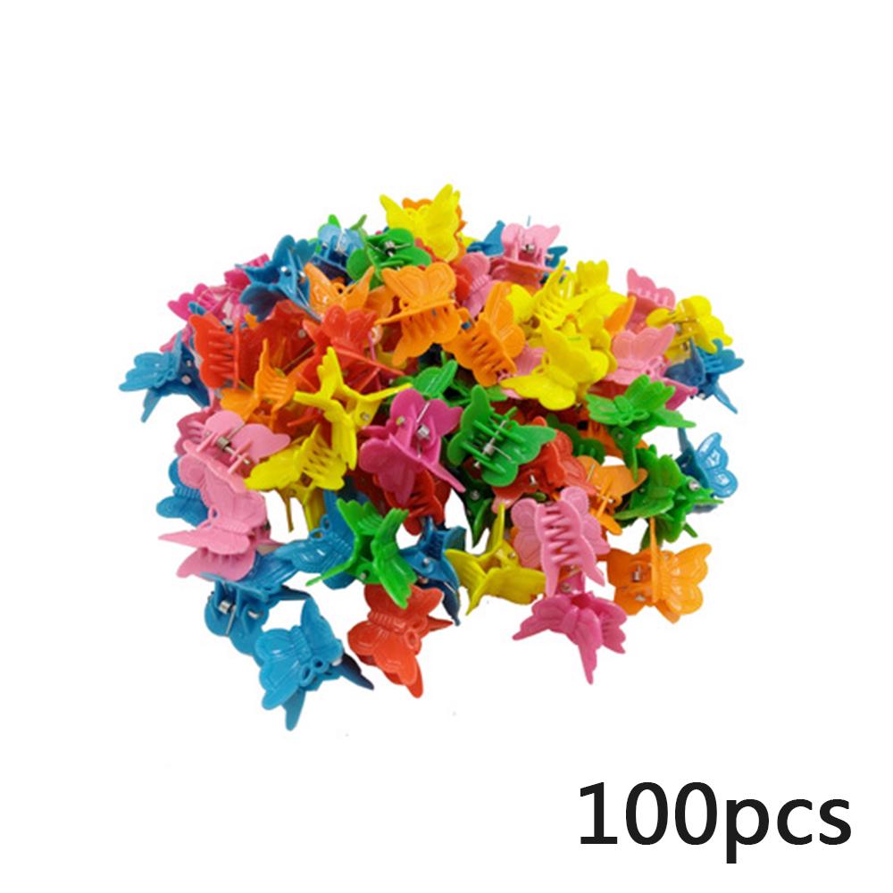 100 Stück Mini-Haarspangen Mädchen süße Bonbonfarbe Perlen KopfbedeckuRSFD