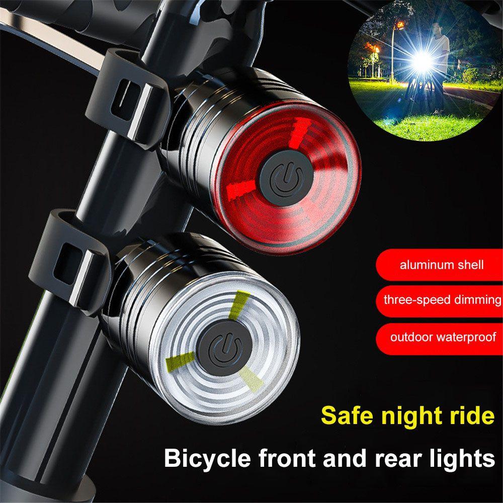 

alloy Flashlight Warning Light Bicycle Headlight Bike MTB Light LED Front Light Helmet Light
