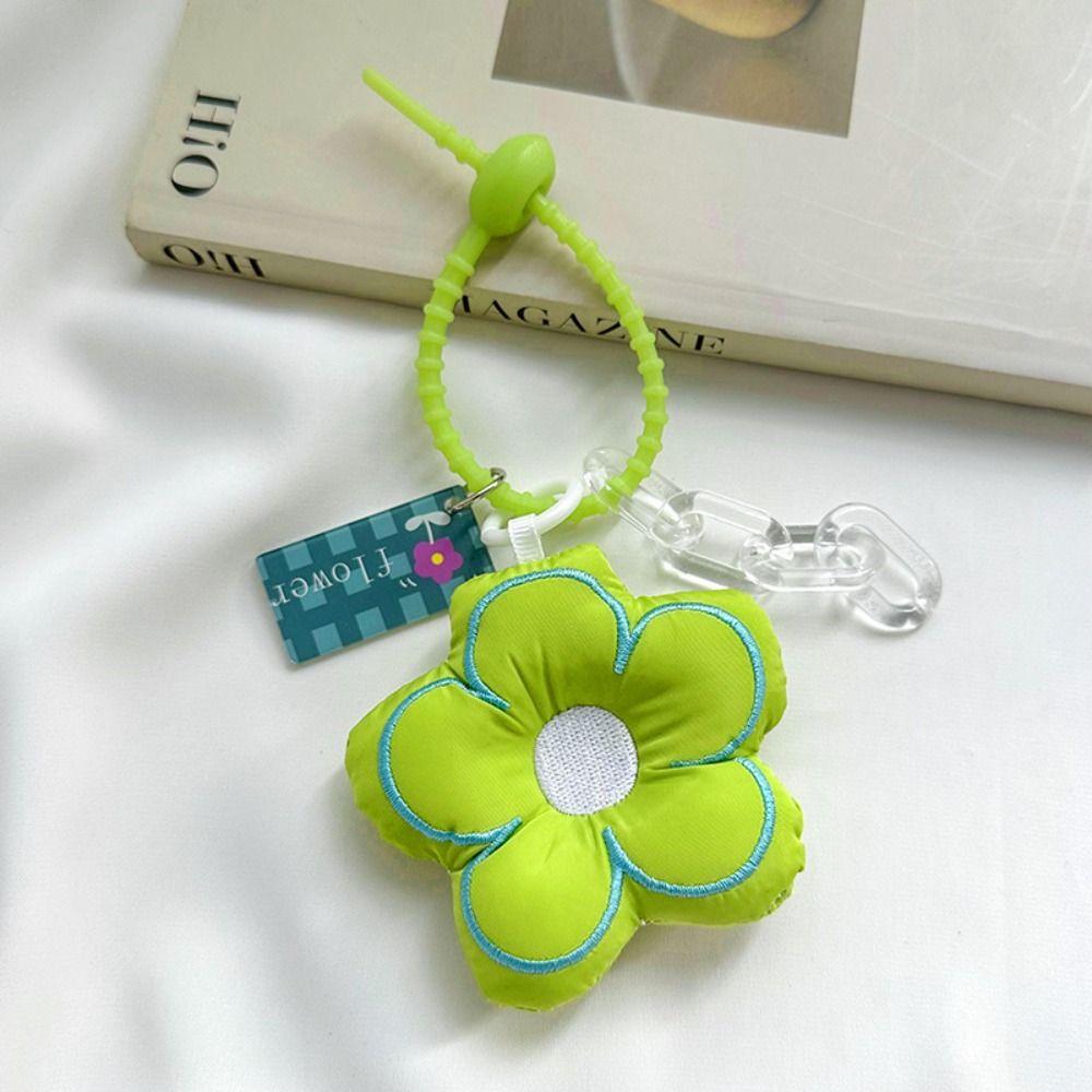 

Fabric Flower Fabric Flower Keychain Jewelry Fabric Flower Bag Pendant Car Keychain style 4