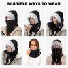 Unisex Winter Thermal Fleece Balaclava Full Face Cover Warm Neck Ear Warmer Breathable for Cycling Hiking Skiing Motorbikes