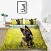 3D Pet Dog Pattern Bedding Set Home Decoration Gift for Boys and Girls Single Bed Double Bed Decoration