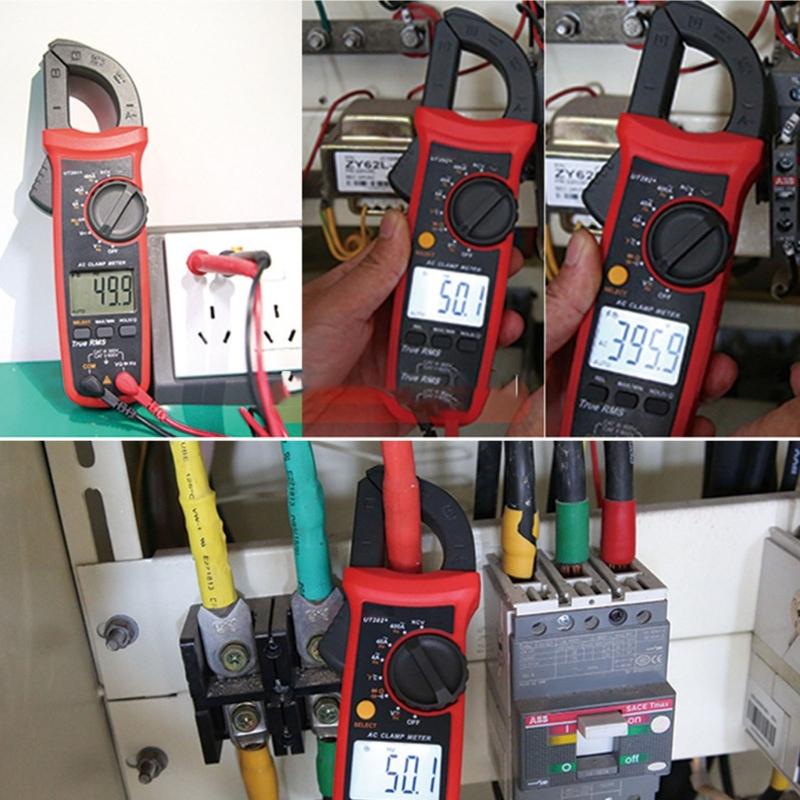 Digital Multimeter Measuring Diode Frequency Capacitance with Backlit Flashlight Current Voltage Test Meter Clamp Meter
