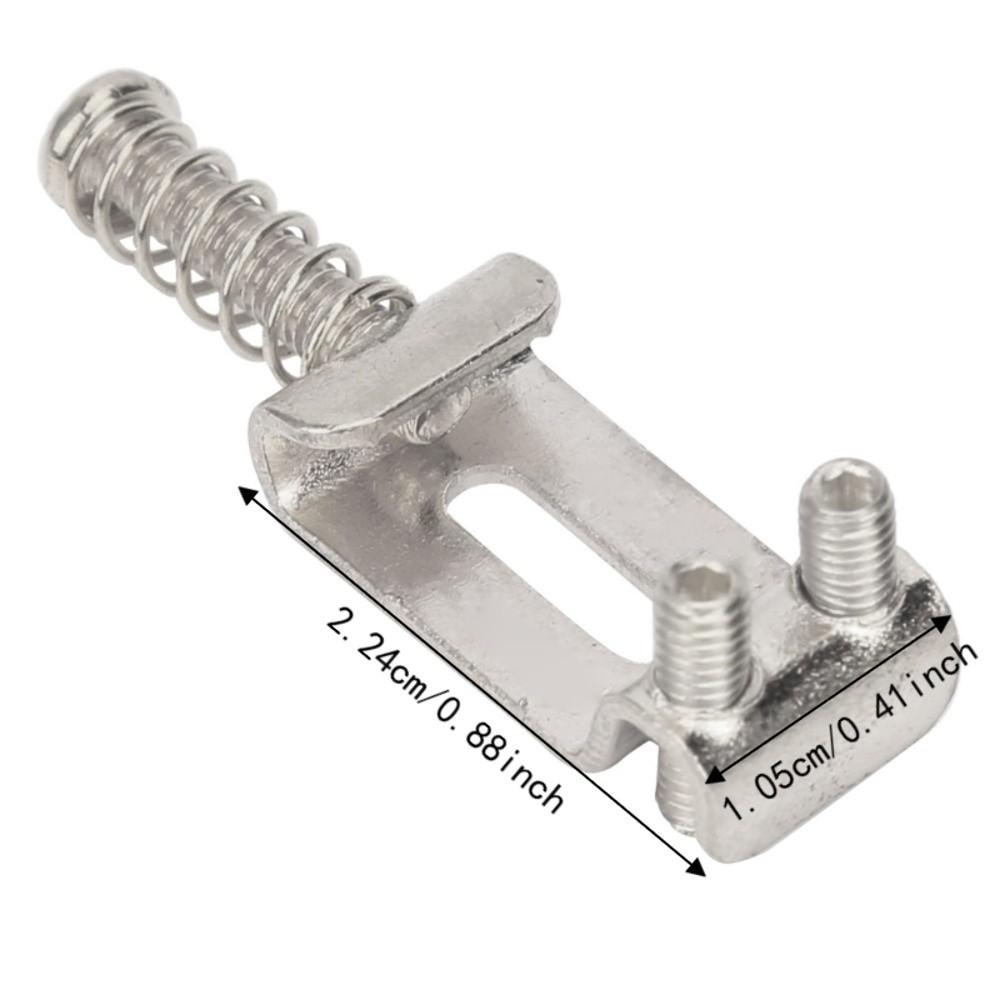 6PCS Silver Guitar Bridge Saddles 10.5mm Width Bridge Saddle Replacement  For Guitar