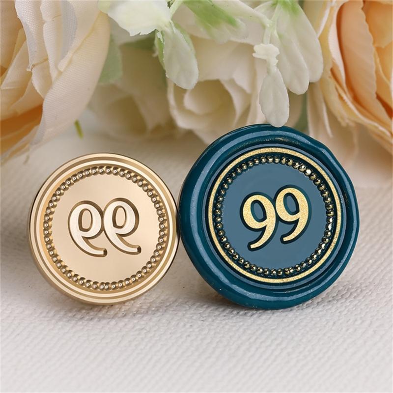 Sealing Wax Stamp Number Series Wax Seal Stamp for DIY Envelope Wedding Invitation Greeting Card Scrapbooking Letter