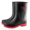 Water shoes new men's rain shoes non-slip rain boots medium tube fashion rubber shoes foot size