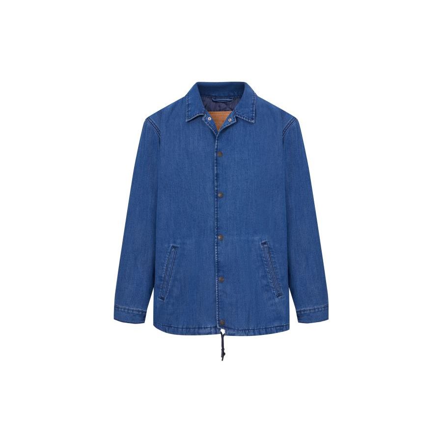 Levis SS23 Water-Washed Single-Breasted Denim Cotton Jacket Men jackets Blue A4880-0000
