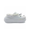 Crocs Crush Clog Pearl Bow Cute Niche Beach EVA Hole Shoes Unisex White