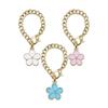 3Pcs Cup Flower Charm Chain Tumbler Water Cup Handle Decorative Charm Milk Teas Cup Pendants Gift for Girls Women