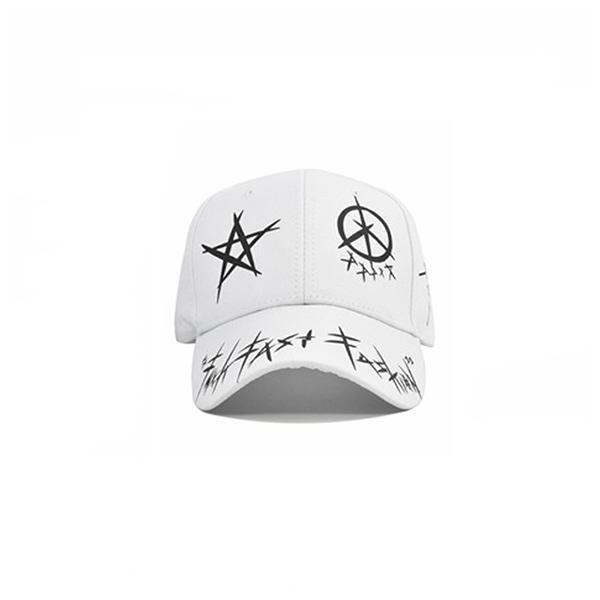 Berretti da Baseball Unisex Graffiti Viola e Nero Uomo Donna Hip Hop Cappello Moda Cappello da Sole Casual Cappelli Regolabili Cappello Snapback