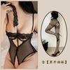 Sexy Lingerie Sexy Onesie Women's Steel Rims Gather Lace Seduction Pajamas Uniform Open Crotch Hollow Lace