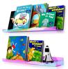 Pack of 4 Colorful Acrylic Floating Shelves Chic Acrylic Book Display Shelves Durable Floating Wall Storage Rack
