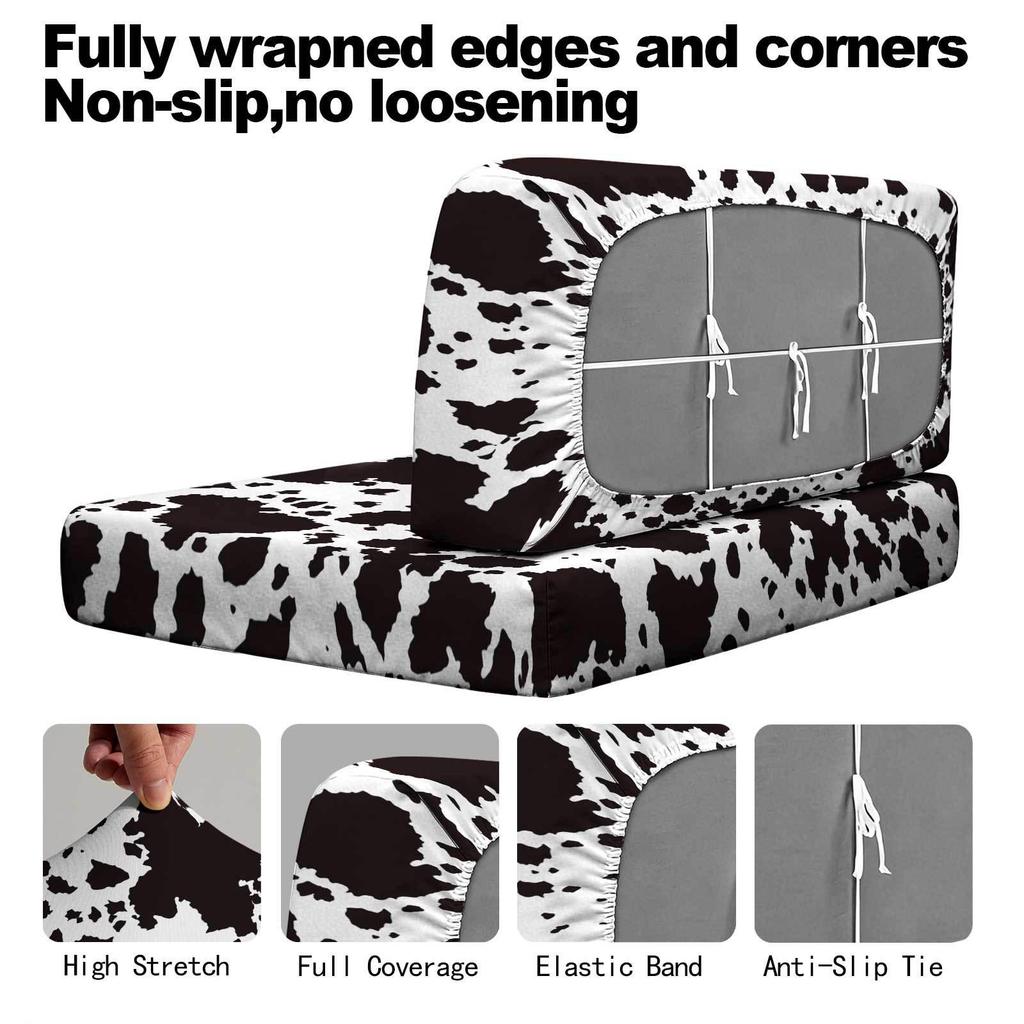 RV Camper Elastic Sofa Cover with Anti-Slip & Anti-Shedding Tie Rope