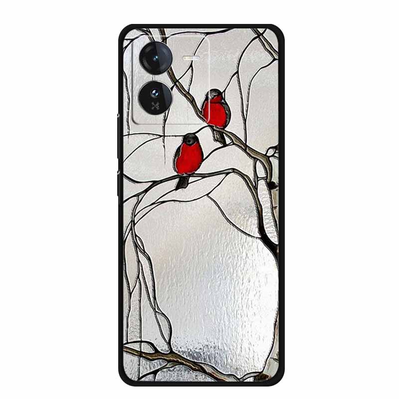 3D Emboss Case For Vivo iQOO Z9 x Phone Case Shockproof Black Silicone Soft Back Cover For Vivo iQOO Z9x Y37 Pro Case Z 9 x Capa