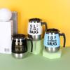 Stainless Steel Magnetic Mixing Mug Thermal Insulation Electric Smart Mixer  Drinking Tool