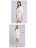 Silk Pajama Dress & Robe Set: 100% Mulberry Silk Two-Piece Camisole Dress with Morning Robe
