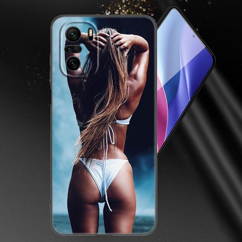 

Чехол для телефона с сексуальной попкой для женщин и девочек для Xiaomi Mi POCO X3 NFC GT M4 M3 12 11T 10T Pro A3 11 Lite NE 5G 12X 11i F3, мягкий черный чехол Xiaomi POCO X3 Pro