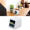 WiFi Clock for Desk Decor, Digital Clock, Wther, Stock Ticker, Photo Slideshow, Multifunctional Touch Manipulation Wther Thermometer, Sy Control