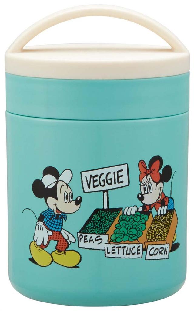 Skater Antibacterial Insulated Soup Disney Mickey Mouse Green World Jar/Pot, 300ml, Design, LJFC3AG-A
