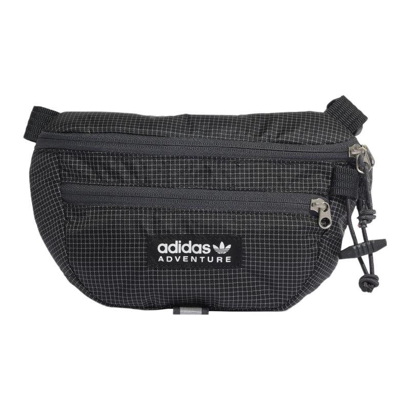 

Adidas Оригинальная полиэстеровая сумка на запястье поясная сумка обычная унисекс чисто черная Adidas HL6732