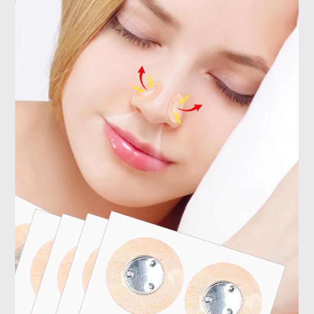 Durable And Safe 10/120Pcs Magnetic Nose Strips Pack Of Anti Snoring Nose Breathe Strips Intake Breathing Nasal Strip Nose Extender Sticker Kit