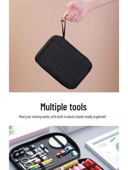 Compact Sewing Kit: Portable, Multifunctional Needle and Thread Set for Home and Dorm Use