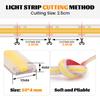 Bandă LED COB USB Impermeabilă IP68 5V 320LEDuri Bandă Flexibilă cu Luminozitate Ridicată cu Comutator de Dimmer Lățime 10mm pentru Iluminat Exterior