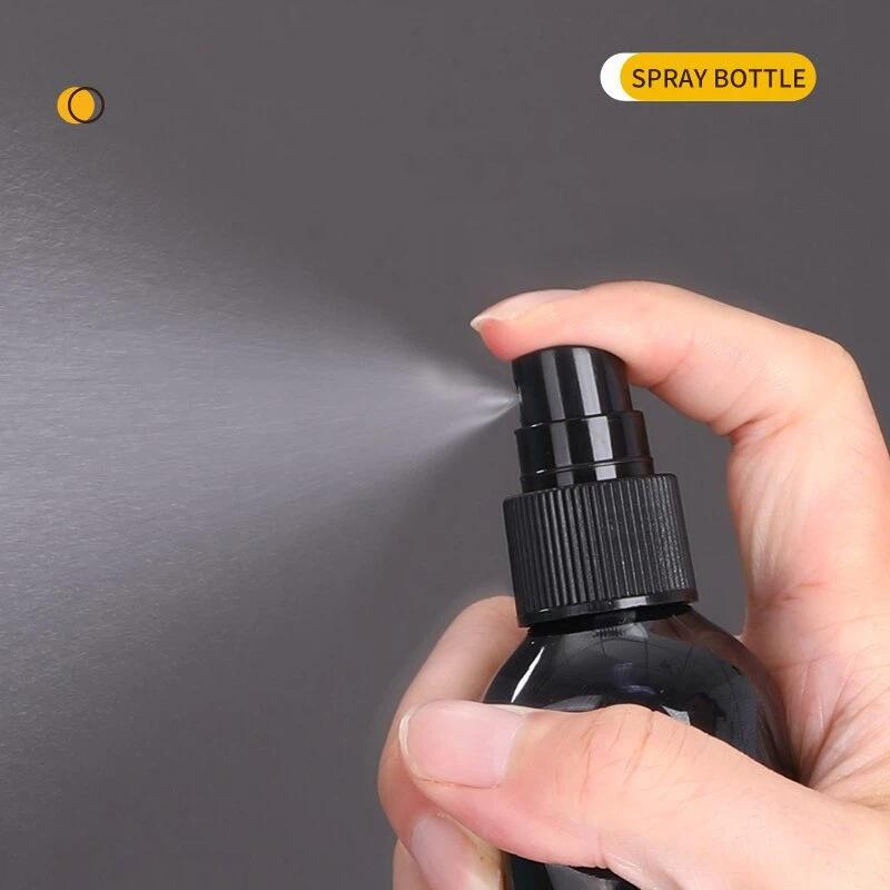 5pcs 10ml-100ml Black PET Spray Bottles-UV Protection Travel Refillable Containers for Alcohol,Cosmetics,Portable Fine Mist Sprayer Bottles