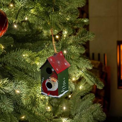 Ornament Small House Unique Xmas Decor Christmas Tree Hanging Decoration for Office Year